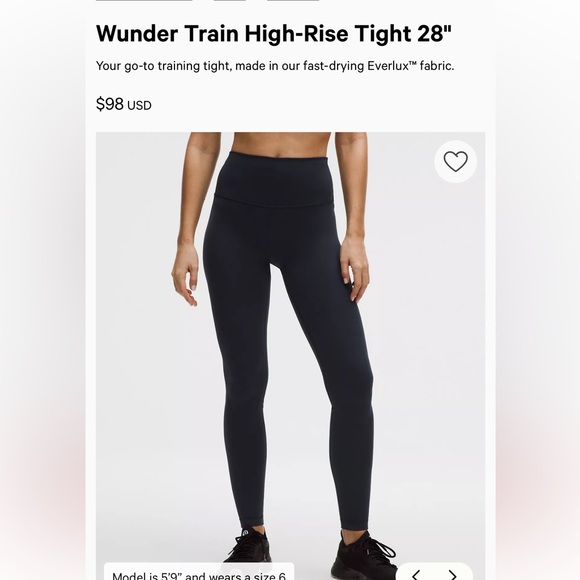 Lululemon wunder train leggings - Picture 3 of 3